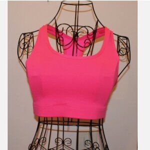 Jogbra Pink Sport Bra Compression S Top Jogging Fitness Workout Running Shirt